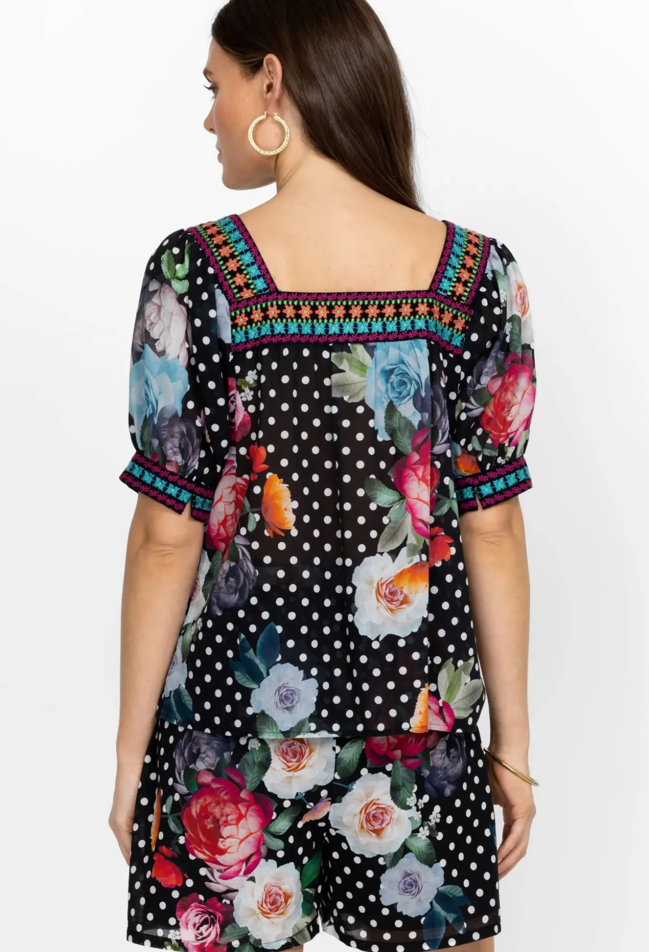 Square Neck Park Blouse