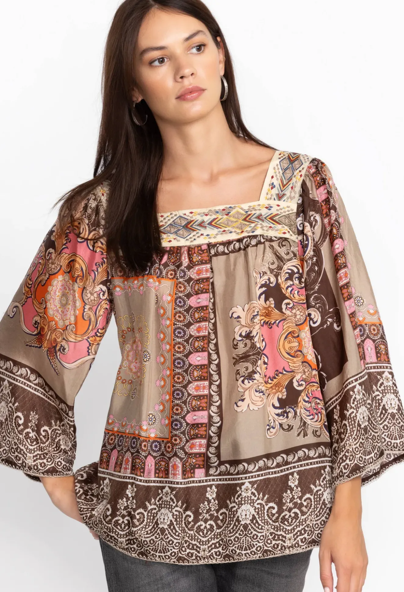 Square Neckline Blouse