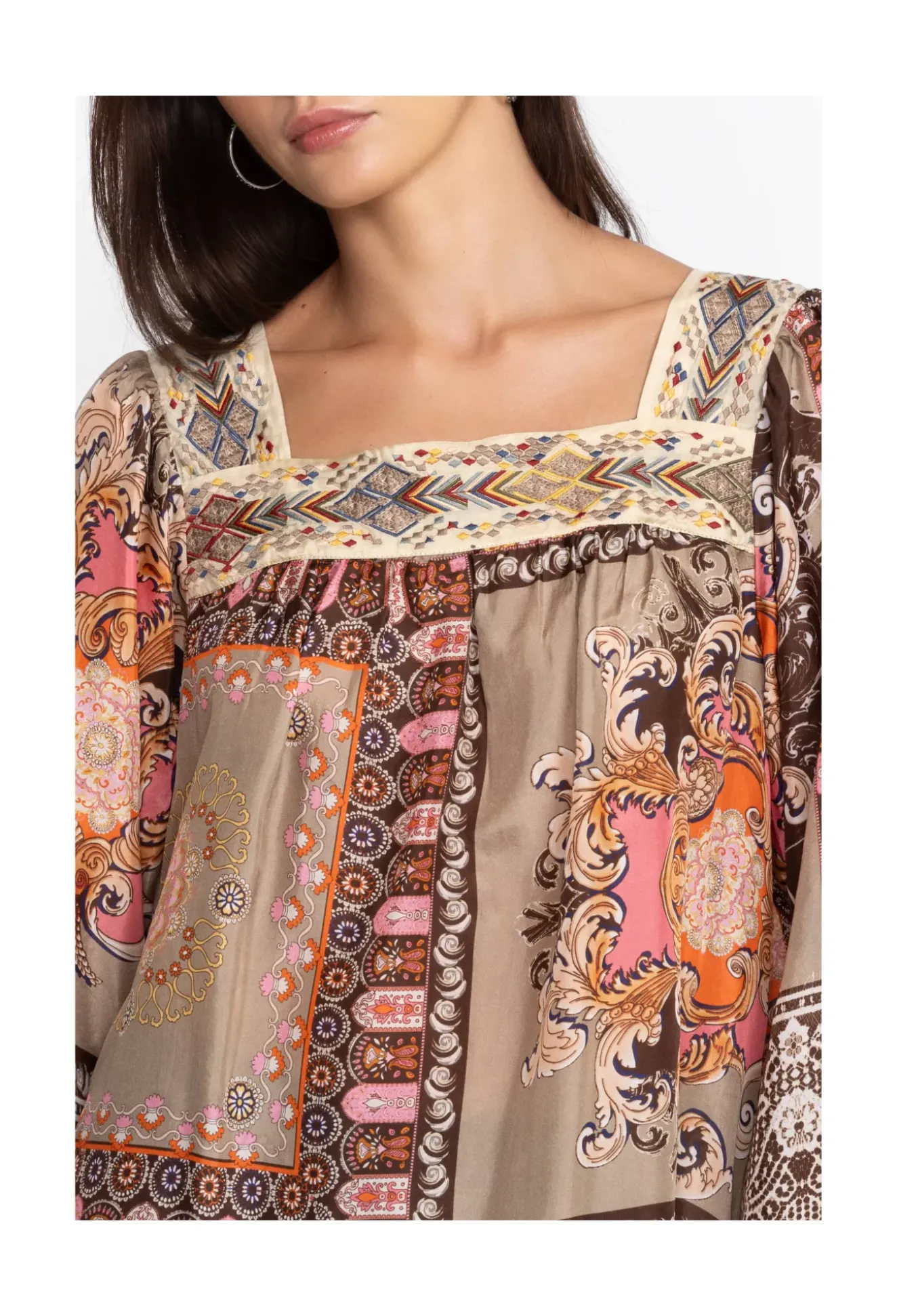 Square Neckline Blouse