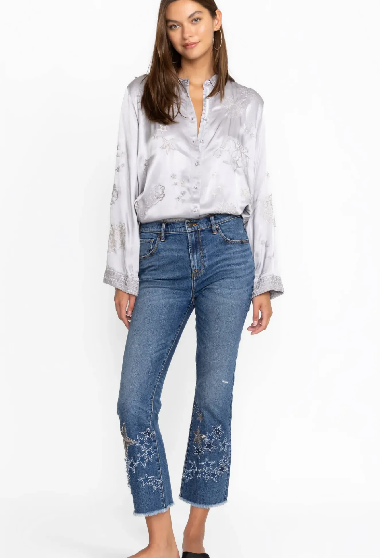 Stars Dance Cropped Baby Boot Jean