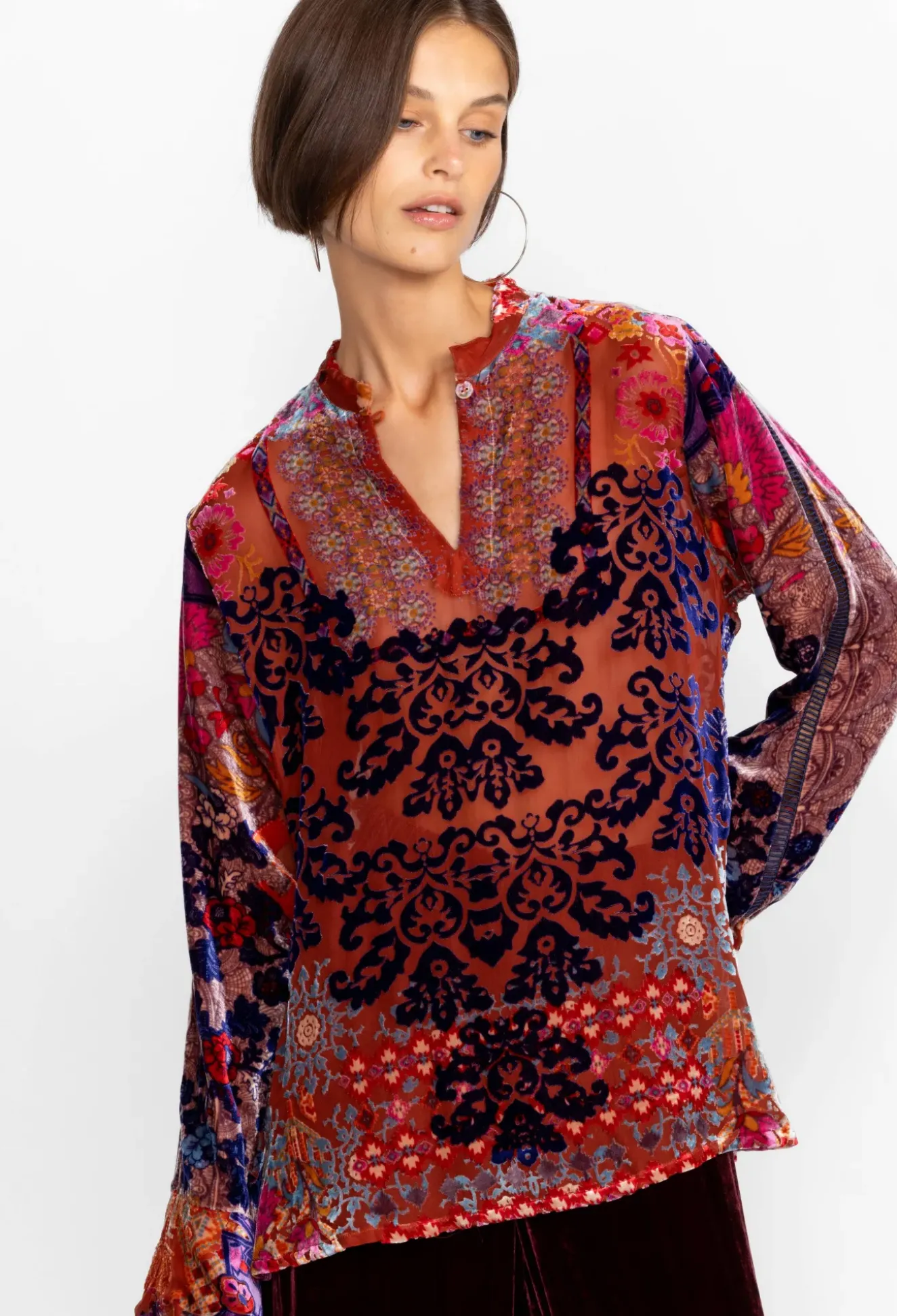 Syriah Burnout Enta Blouse