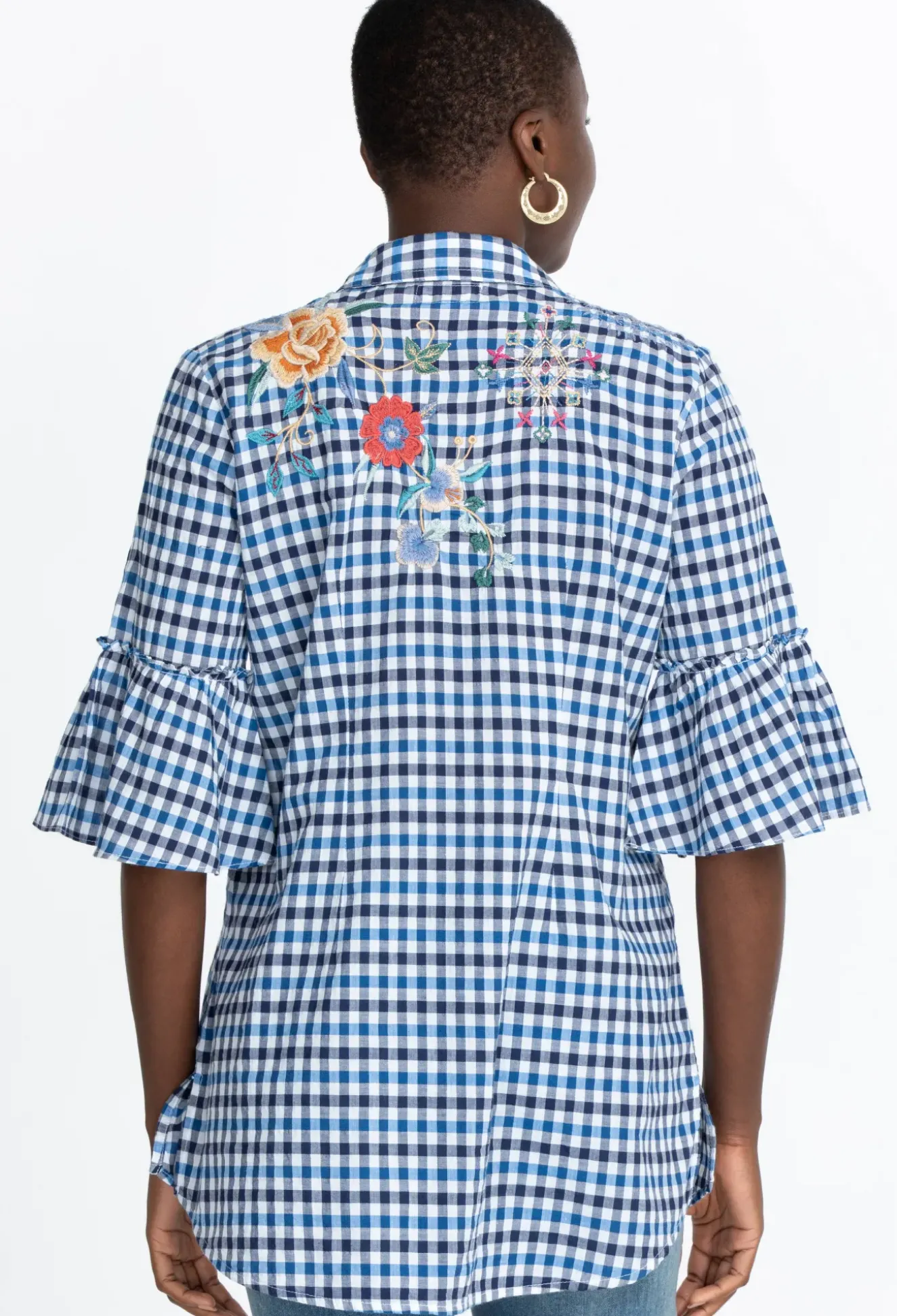 Taryn Ruffle Sleeve Tunic