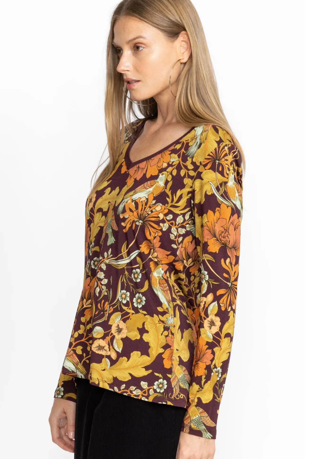 The Janie Favorite Long Sleeve V-Neck Tee
