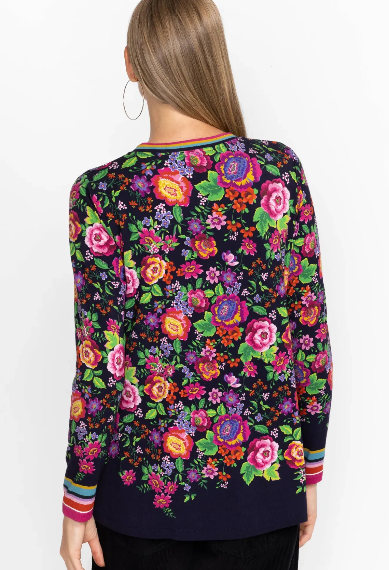 The Janie Favorite Long Sleeve Crew Neck Swing Tee