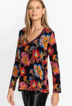 The Janie Favorite Long Sleeve V-Neck Tee