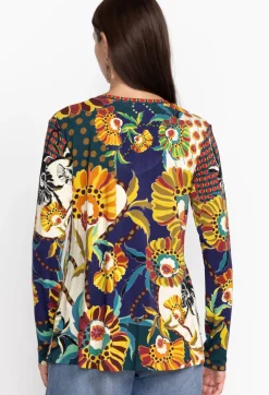 The Janie Favorite Long Sleeve V-Neck Swing Tee