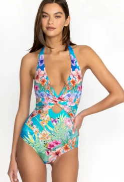 Tie Dye Twist Keyhole One Piece