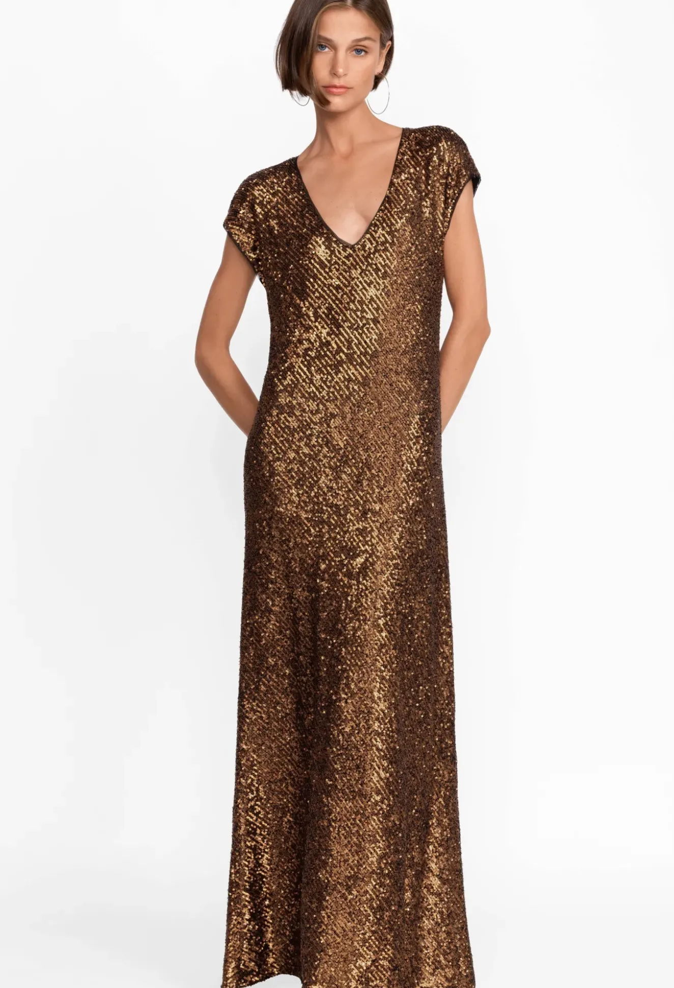 Toto Sequin Maxi Dress