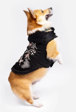 Valentina Embroidered Denim Pet Jacket