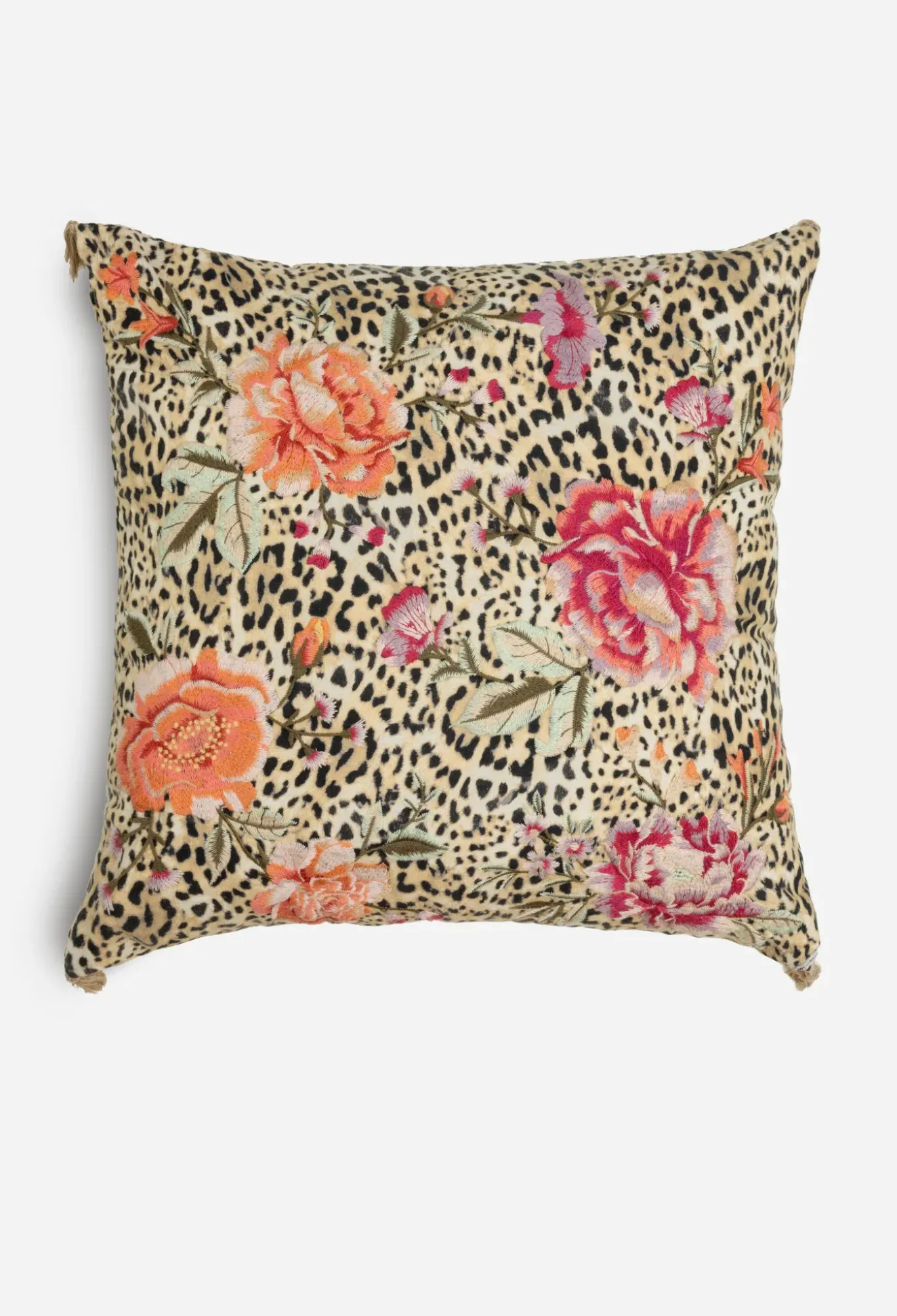 Vienna Linen Embroidered Pillow