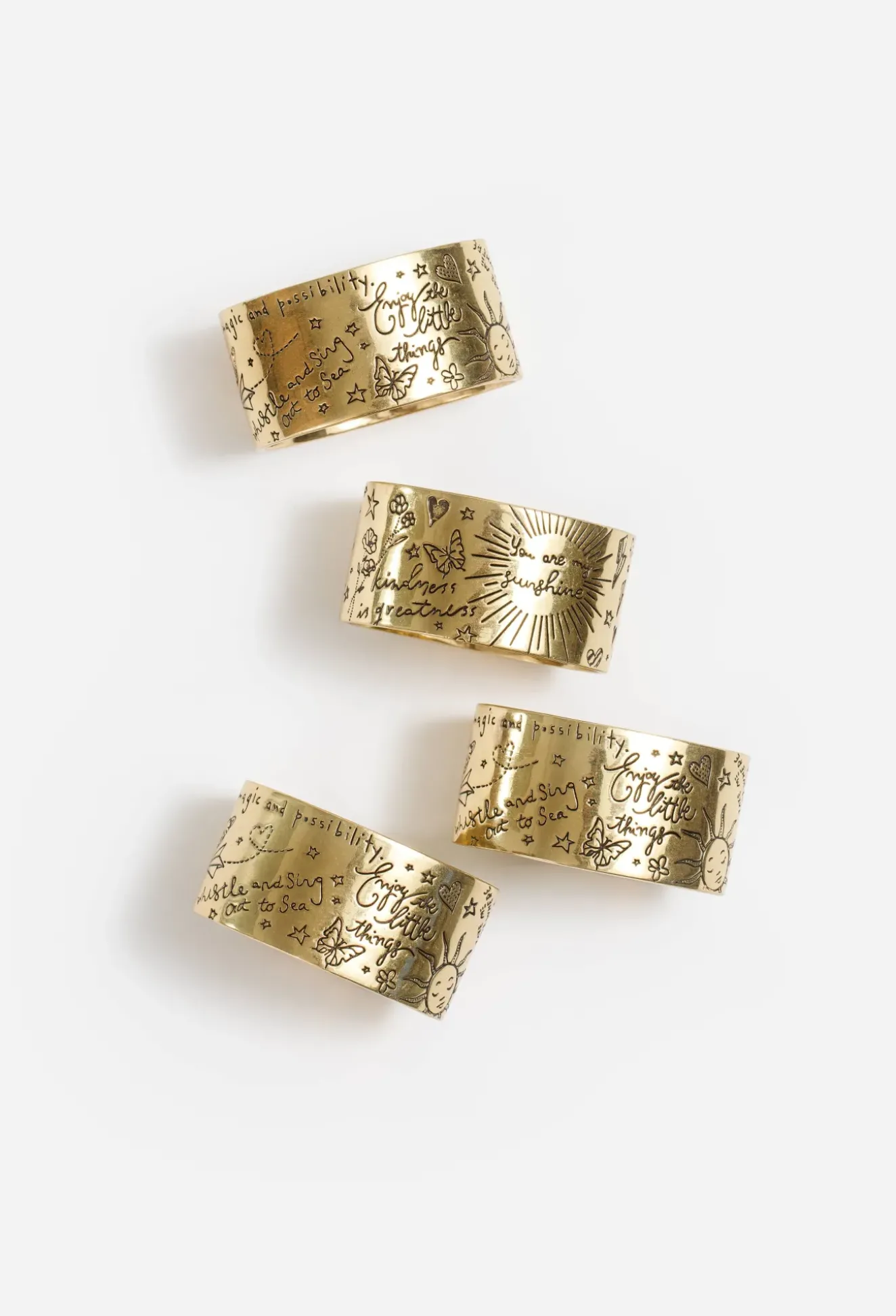 Words Of Kindness Napkin Ring Set