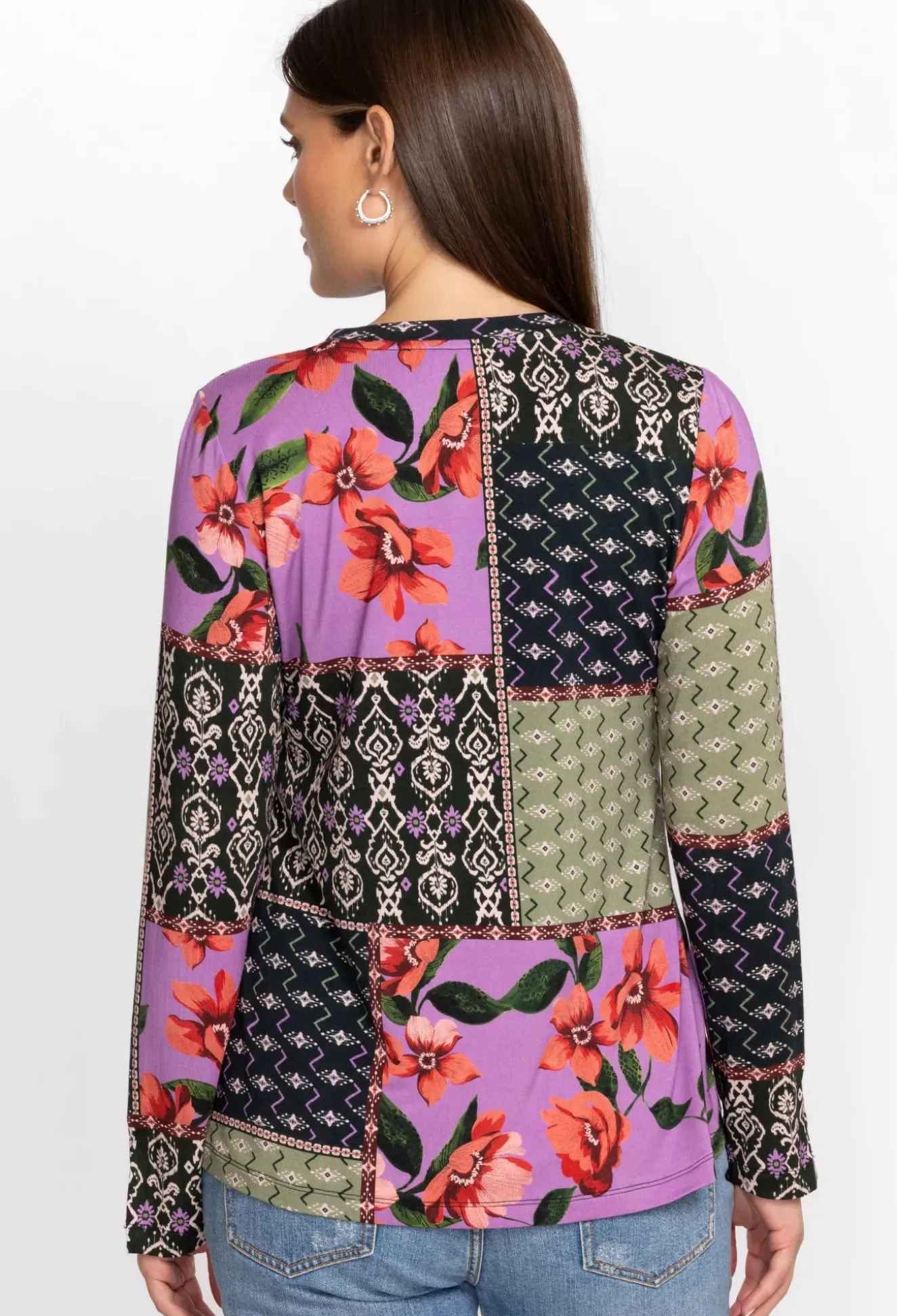 Zanda Split Neck Top
